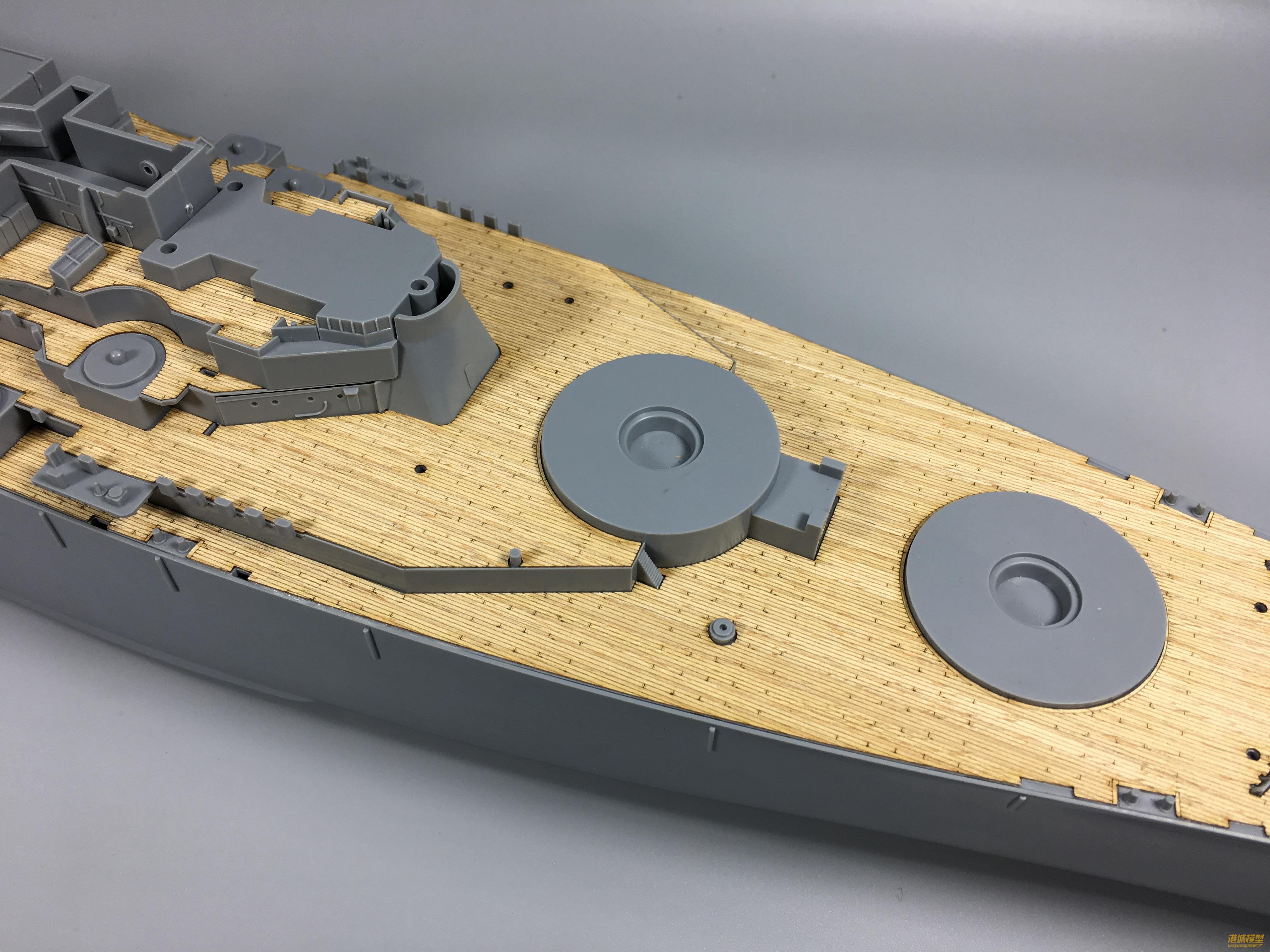 Model Kit Uss Missouri - 1/350 Scale Wooden Deck for Tamiya