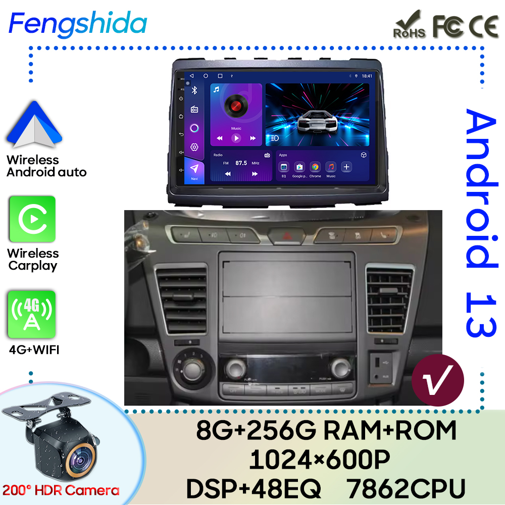 Model Kit Star Wars - Car Radio Android 13 For Ssangyong