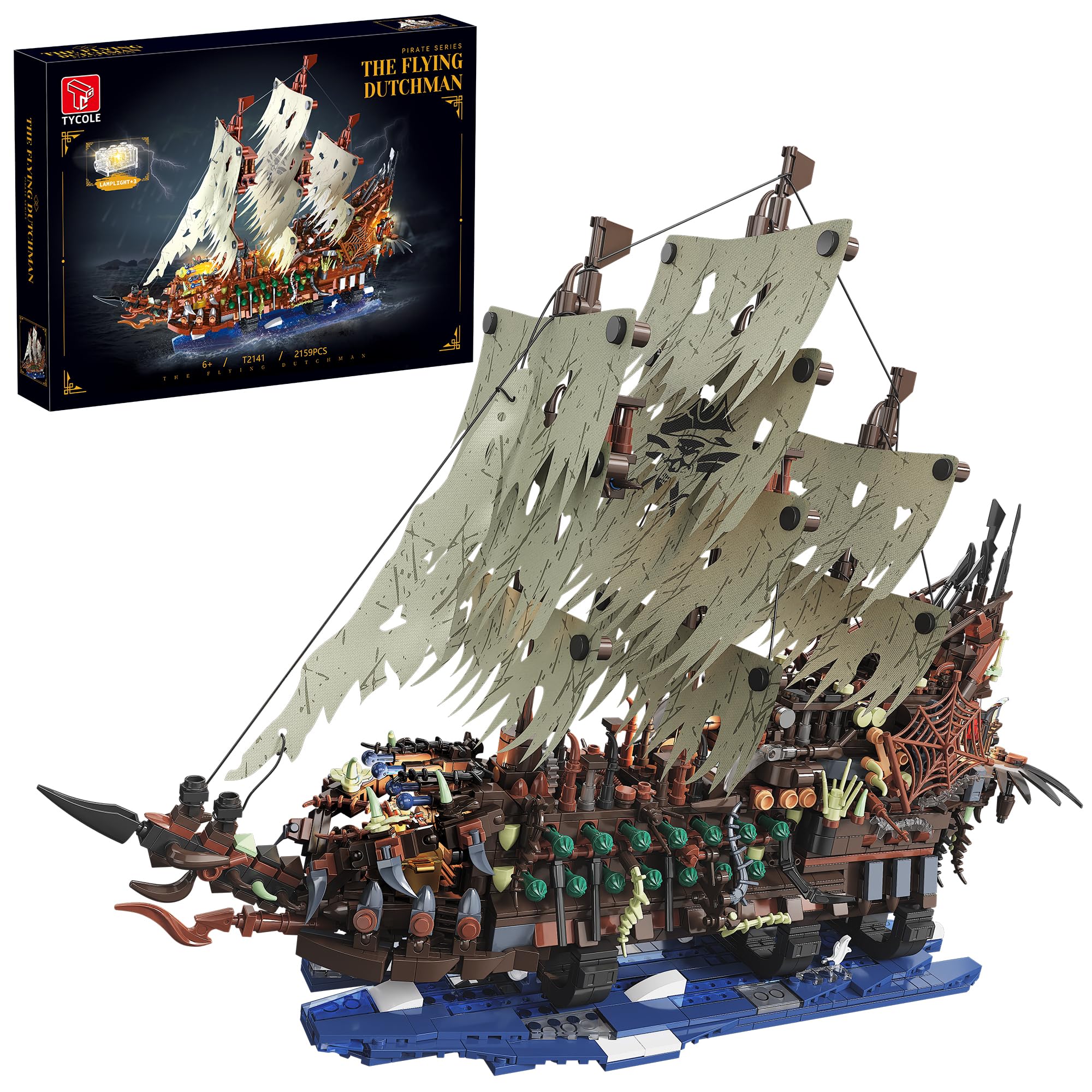 Model Kit Lucario - 2159PCS Pirate Ship Building Kits with