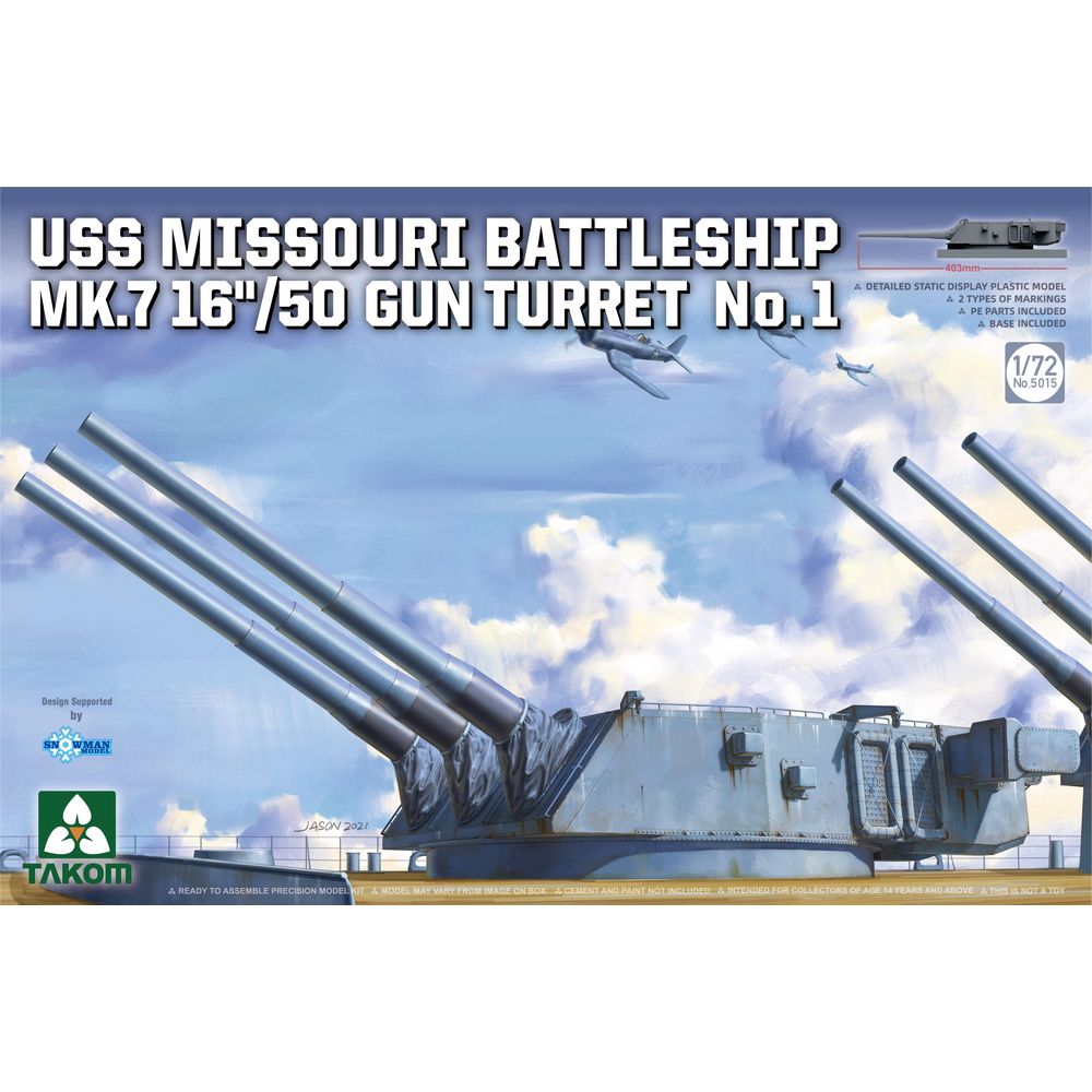 Model Kit Uss Missouri - TAKOM 5015 1/72 USS Missouri Battleship