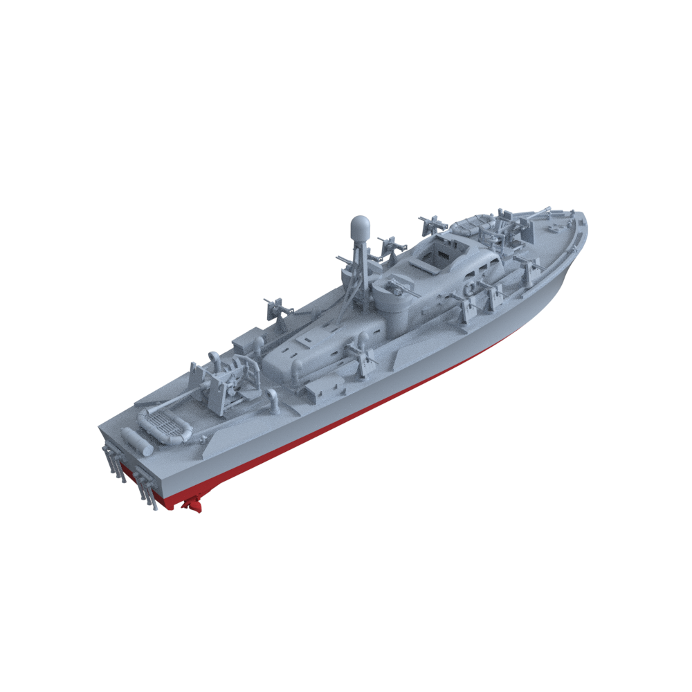 Model Kit Uss Missouri - USS Elco 77-Foot PT Boa PT-59
