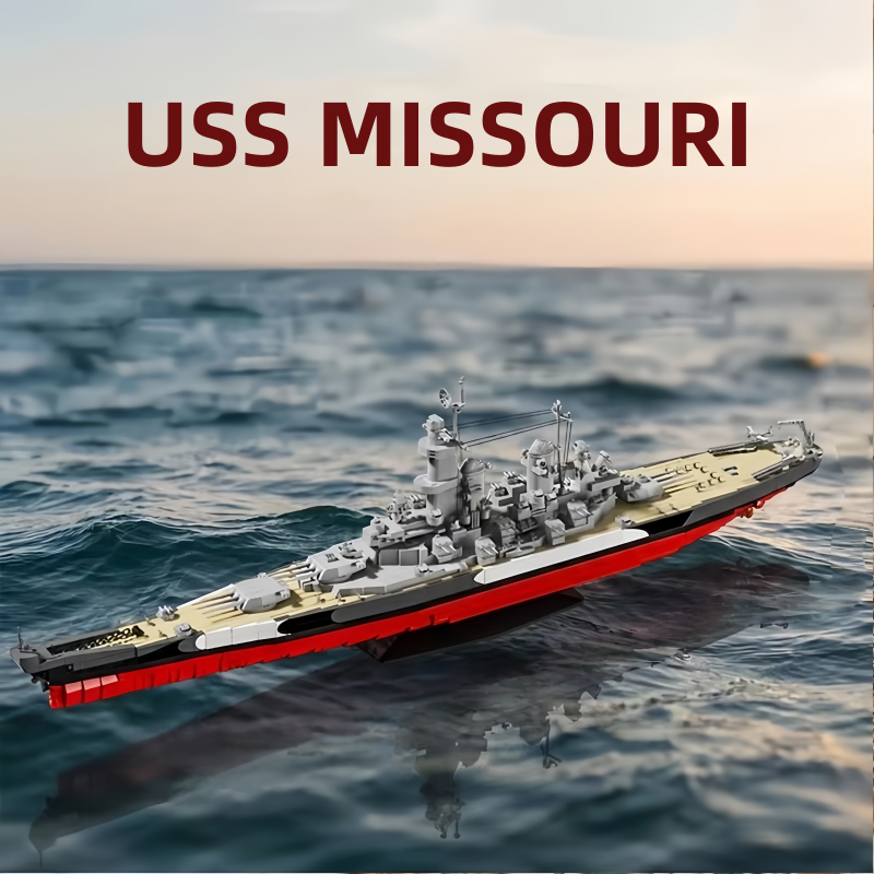 Model Kit Uss Missouri - 2568pcs USS Missouri battleship model building