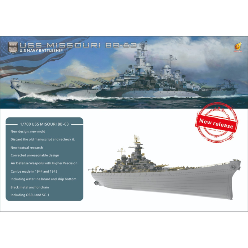 Very Fire  1/700 USS Missouri  - Model Kit Uss Missouri reseña y precio