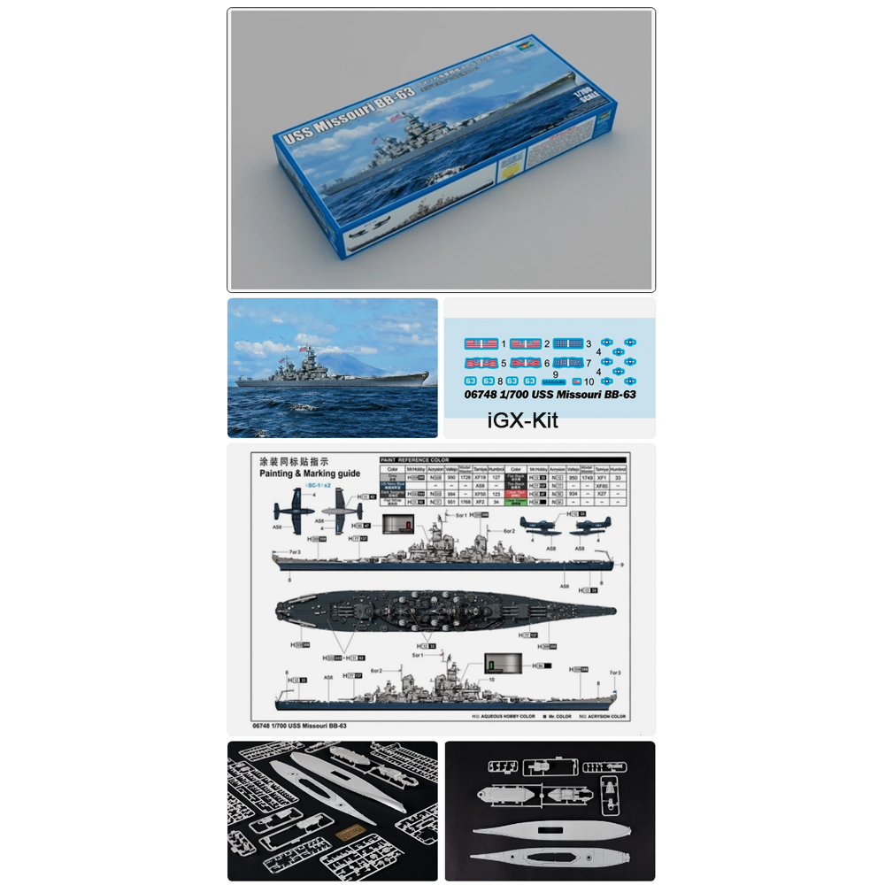Trumpeter 06748 1/700 Scale US - Model Kit Uss Missouri reseña y precio