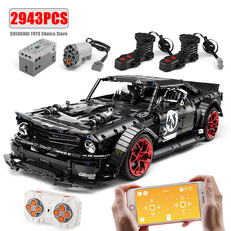 2943pcs City Technical APP Rem - Model Kit Mustang reseña y precio