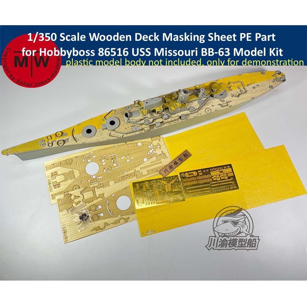 1/350 Scale Wooden Deck Maskin - Model Kit Uss Missouri reseña y precio