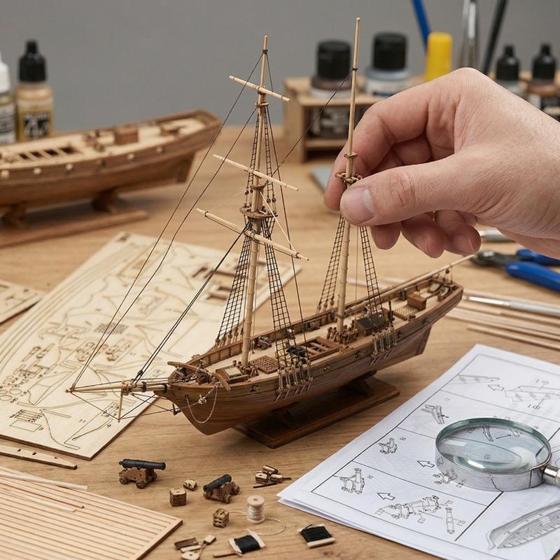 Wooden Ship Model Kit - DIY Sa - Model Kit Lucario reseña y precio