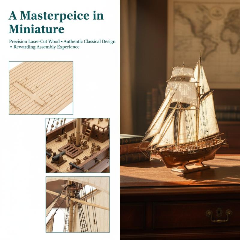 Wooden Ship Model Kit - DIY Sa - Model Kit Lucario reseña y precio
