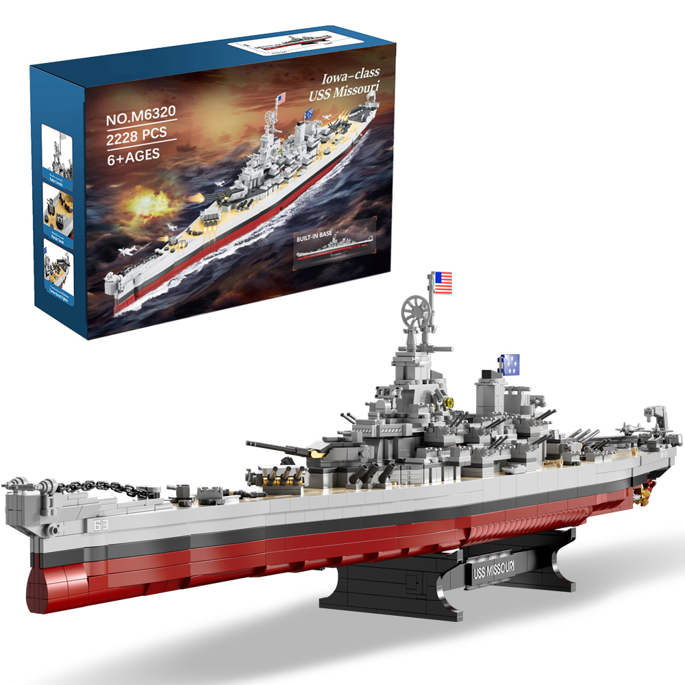 2228PCS USS Missouri battleshi - Model Kit Uss Missouri reseña y precio