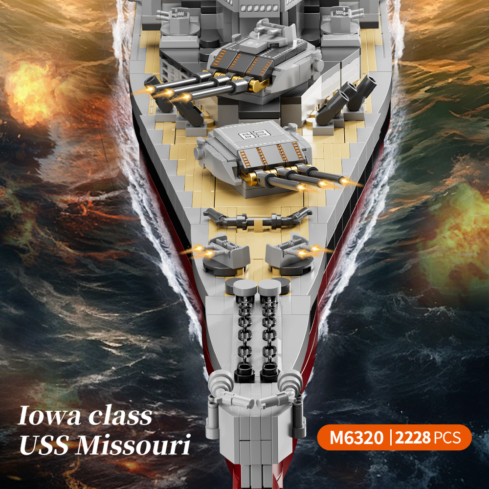 2228PCS USS Missouri battleshi - Model Kit Uss Missouri reseña y precio