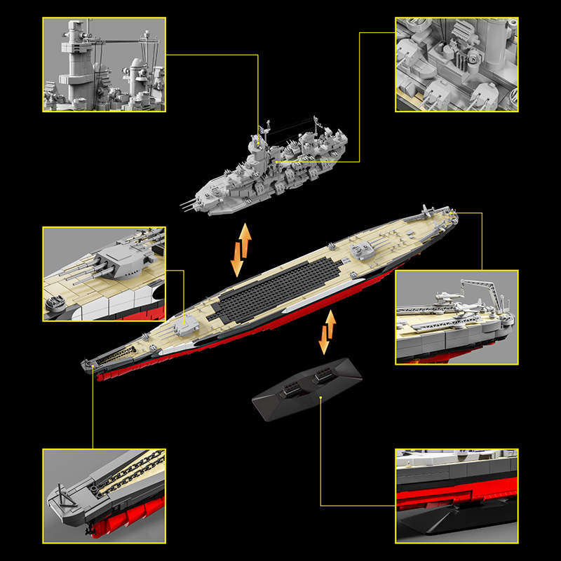 Military 1:300 USS Missouri Bu - Model Kit Uss Missouri reseña y precio