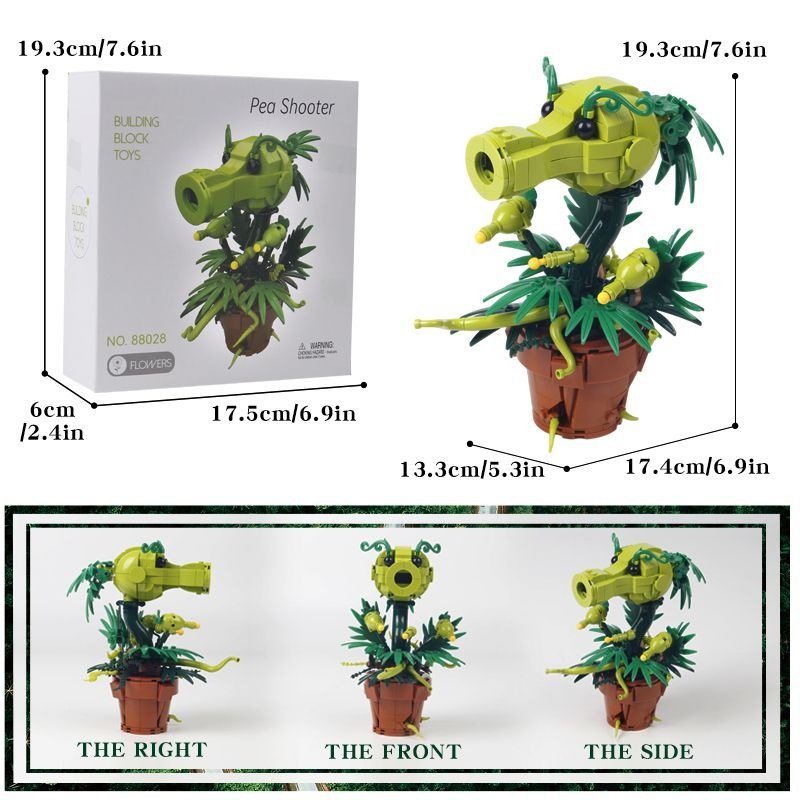 Plants vs. Zombies Carnivorous - Model Kit Vs Lego reseña y precio