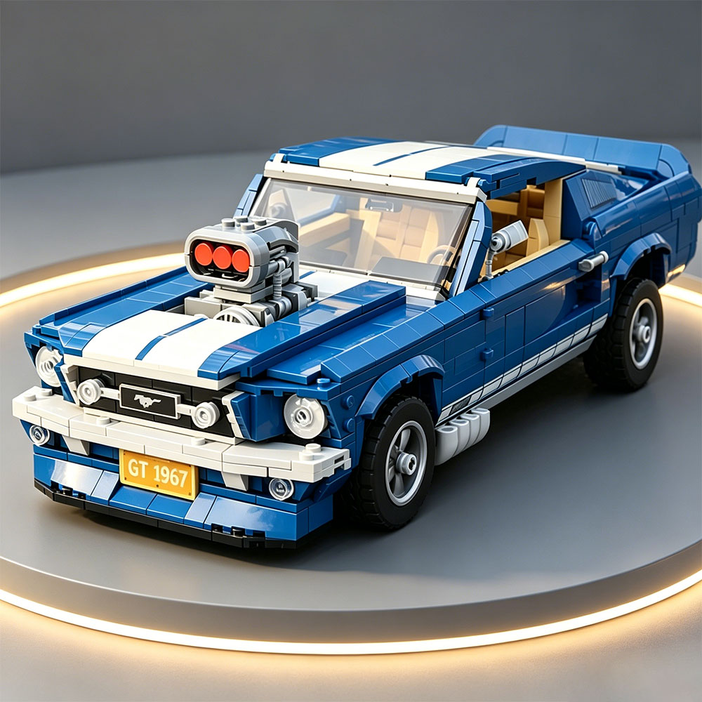 MOC1471Pcs Sports Racing Car F - Model Kit Mustang reseña y precio