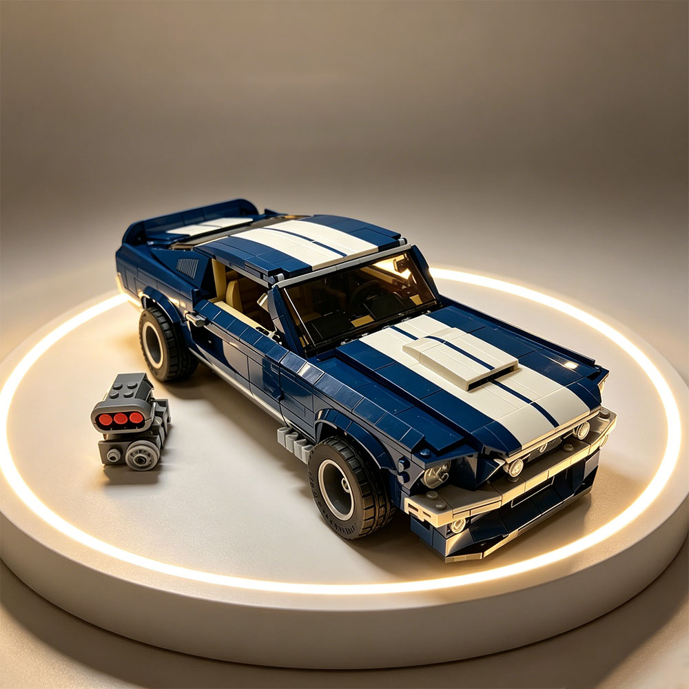 MOC1471Pcs Sports Racing Car F - Model Kit Mustang reseña y precio
