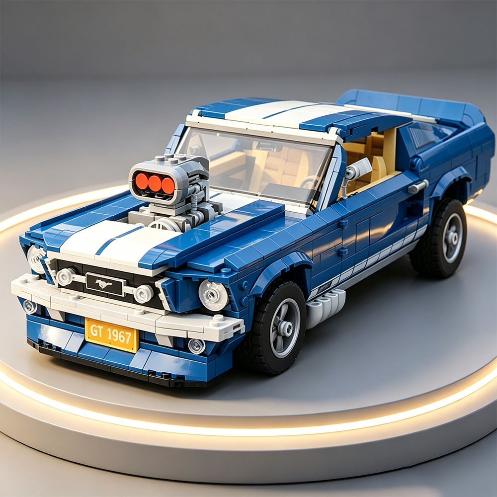MOC1471Pcs Sports Racing Car F - Model Kit Mustang reseña y precio