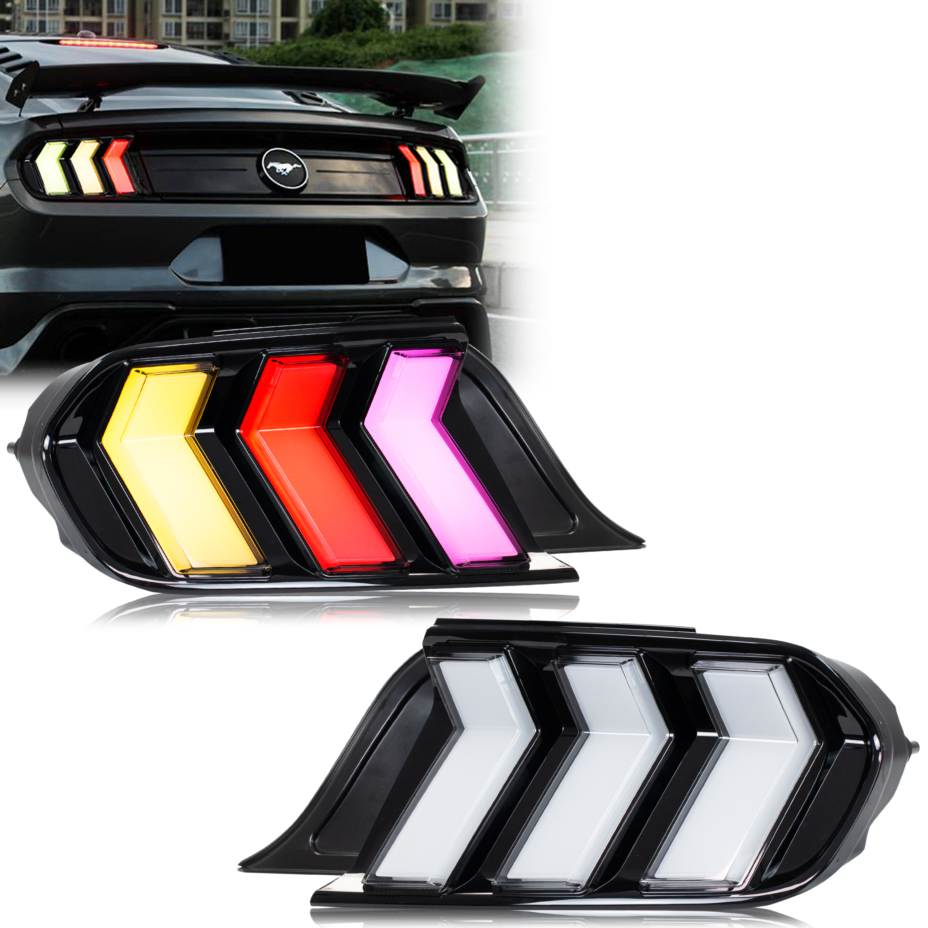 LED RGB Tail Lights for Ford M - Model Kit Mustang reseña y precio