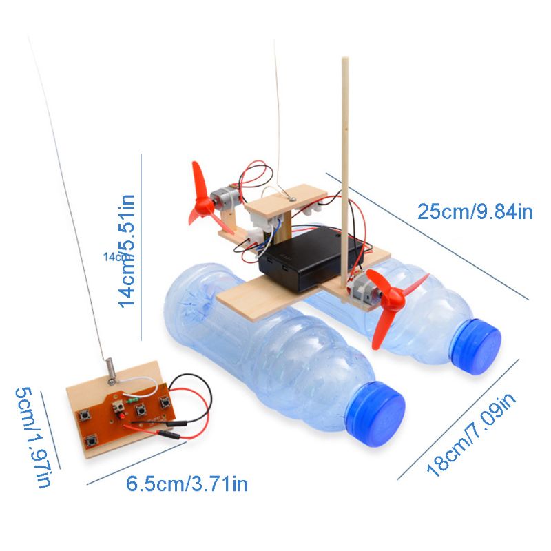 Wooden RC Boat Kid Toys Assemb - Model Kit Lucario reseña y precio