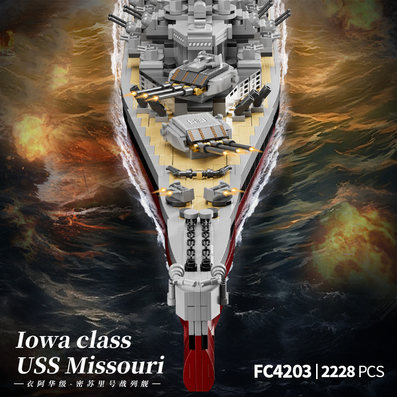 2228PCS USS Missouri Battleshi - Model Kit Uss Missouri reseña y precio