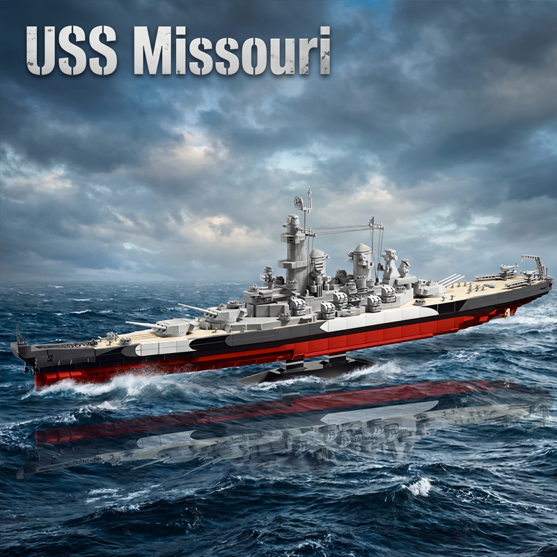 2568PCS USS Missouri Battleshi - Model Kit Uss Missouri reseña y precio