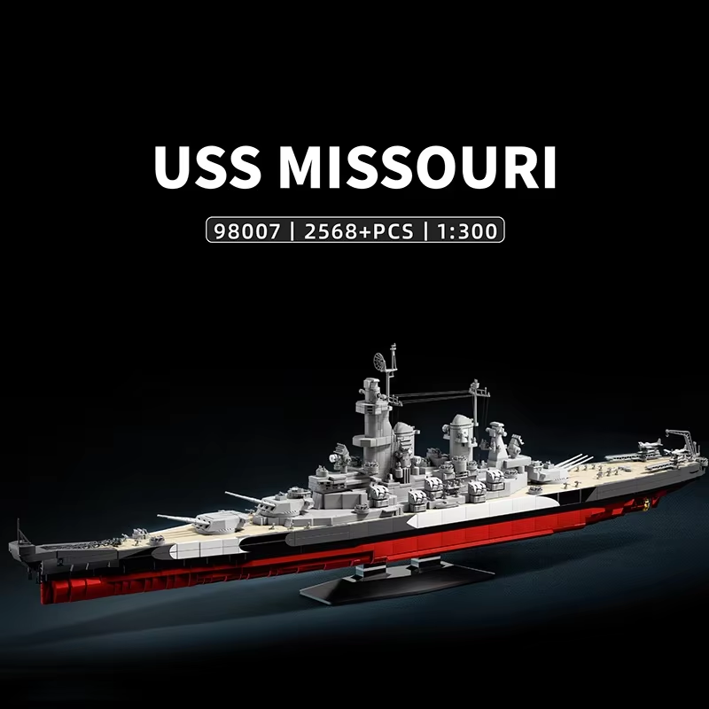 2568pcs USS Missouri battleshi - Model Kit Uss Missouri reseña y precio