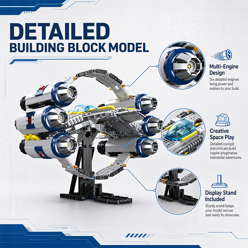 Space Wars MOC Building Blocks - Model Kit Star Wars reseña y precio